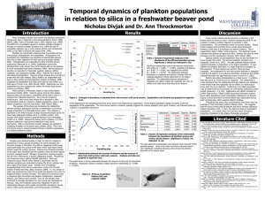 Temporal dynamics of plankton populations Nicholas Divjak and Dr. Ann Throckmorton Results