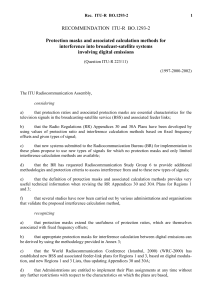 RECOMMENDATION  ITU-R  BO.1293-2 interference into broadcast-satellite systems involving digital emissions