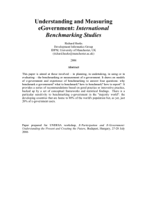 Understanding and Measuring International Benchmarking Studies