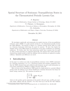 Spatial Structure of Stationary Nonequilibrium States in F. Bonetto ,