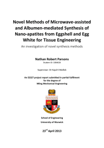 Novel Methods of Microwave-assisted and Albumen-mediated Synthesis of