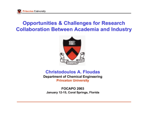 Opportunities &amp; Challenges for Research Collaboration Between Academia and Industry