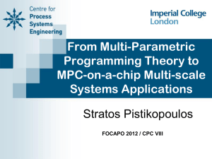 From Multi-Parametric Programming Theory to MPC-on-a-chip Multi-scale Systems Applications