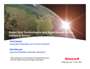 Smart Grid Technologies and Applications for the Industrial Sector Tariq Samad Sila Kiliccote