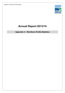 Annual Report 2013/14 – Workforce Profile Statistics Appendix 4