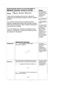 North Norfolk  District Council  R Notes eg