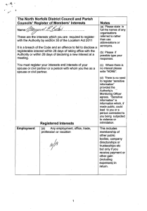 . Name:@&#34;~Rt~(e..6;;.£.!: The North  Norfolk District Council and  Parish
