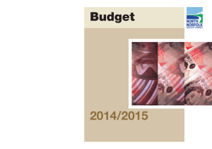 2014/2015 Budget