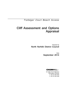 Cliff Assessment and Options Appraisal Trafalgar Court Beach Access North Norfolk District Council