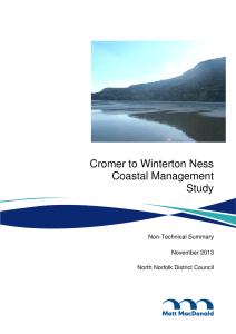 Cromer to Winterton Ness Coastal Management Study Non-Technical Summary