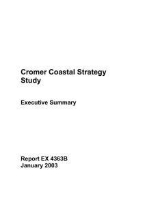 Cromer Coastal Strategy Study Executive Summary EX 4363B