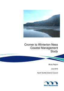 Cromer to Winterton Ness Coastal Management Study Study Report