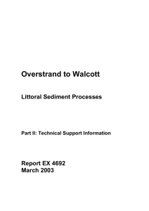 Overstrand to Walcott Littoral Sediment Processes Report EX 4692 March 2003