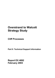 Overstrand to Walcott Strategy Study Cliff Processes Report EX 4692