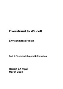 Overstrand to Walcott Environmental Value Report EX 4692 March 2003