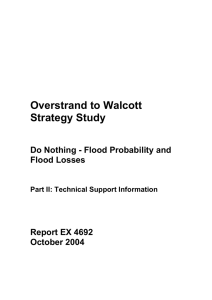 Overstrand to Walcott Strategy Study Do Nothing - Flood Probability and Flood Losses