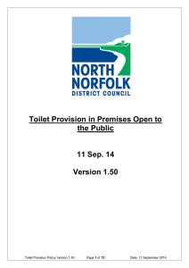 Toilet Provision in Premises Open to the Public 11 Sep. 14