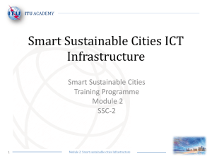 Smart Sustainable Cities ICT  Smart Sustainable Cities Training Programme