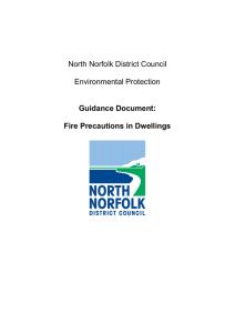 Guidance Document: Fire Precautions in Dwellings North Norfolk District Council