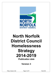 North Norfolk District Council Homelessness