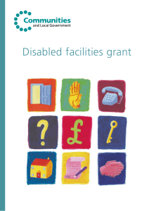 Disabled facilities grant