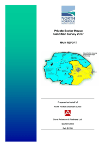 Private Sector House Condition Survey 2007  MAIN REPORT