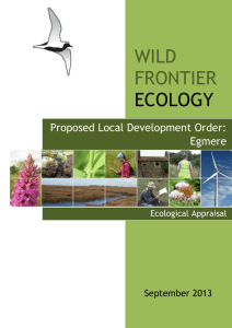 WILD FRONTIER ECOLOGY Proposed Local Development Order: