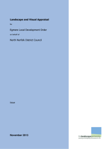 Landscape and Visual Appraisal  Egmere Local Development Order North Norfolk District Council