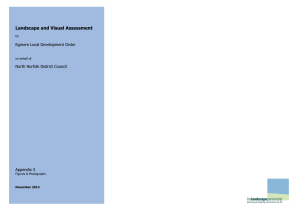 Landscape and Visual Assessment Egmere Local Development Order North Norfolk District Council