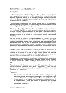 Contaminated Land Questionnaire