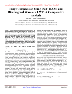 Image Compression Using DCT, HAAR and Biorthogonal Wavelets, LWT: A Comparative Analysis