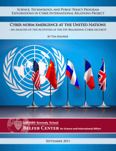 Cyber norm emergence at the United Nations