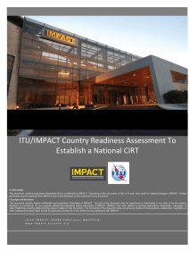 08  ITU/IMPACT Country Readiness Assessment To Establish a National CIRT