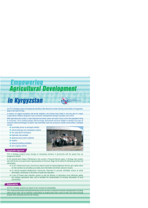Empowering Agricultural Development in Kyrgyzstan