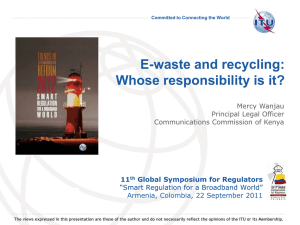 E-waste and recycling: Whose responsibility is it?