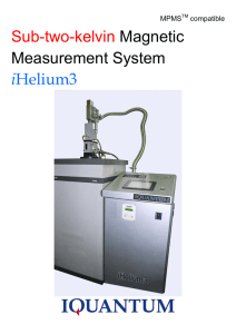 Sub-two-kelvin Magnetic Measurement System i
