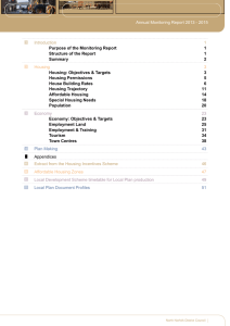 1 Introduction Purpose of the Monitoring Report Structure of the Report