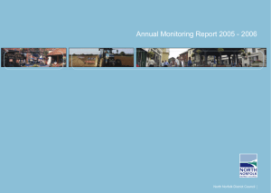 Annual Monitoring Report 2005 - 2006 North Norfolk District Council