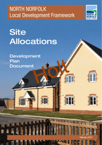 Holt Site Allocations NORTH NORFOLK