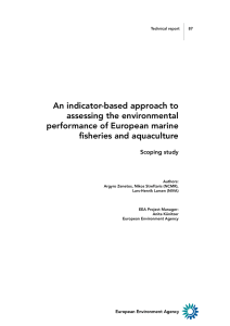 An indicator-based approach to assessing the environmental performance of European marine