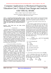 Computer Applications in Mechanical Engineering with VISUAL BASIC