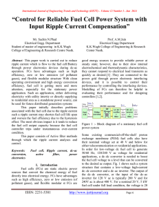 “Control for Reliable Fuel Cell Power System with