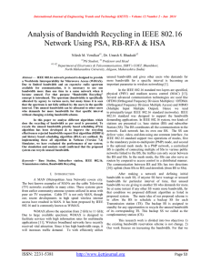 Analysis of Bandwidth Recycling in IEEE 802.16 Nilesh M. Verulkar