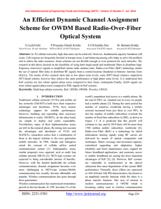 An Efficient Dynamic Channel Assignment Scheme for OWDM Based Radio-Over-Fiber Optical System