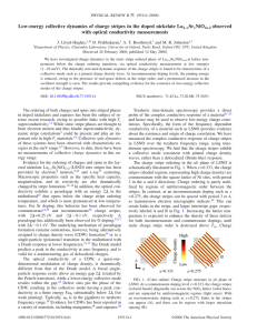 Low-energy collective dynamics of charge stripes in the doped nickelate... Sr NiO observed