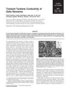 Transient Terahertz Conductivity of GaAs Nanowires