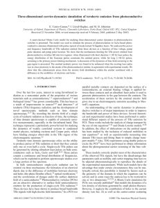 Three-dimensional carrier-dynamics simulation of terahertz emission from photoconductive switches * E. Castro-Camus,