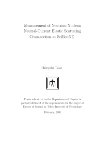 Measurement of Neutrino-Nucleon Neutral-Current Elastic Scattering Cross-section at SciBooNE Hideyuki Takei