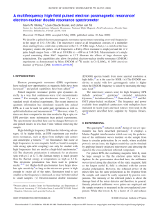 A multifrequency high-field pulsed electron paramagnetic resonance/ electron-nuclear double resonance spectrometer