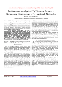 Performance Analysis of QOS-aware Resource Scheduling Strategies in LTE Femtocell Networks